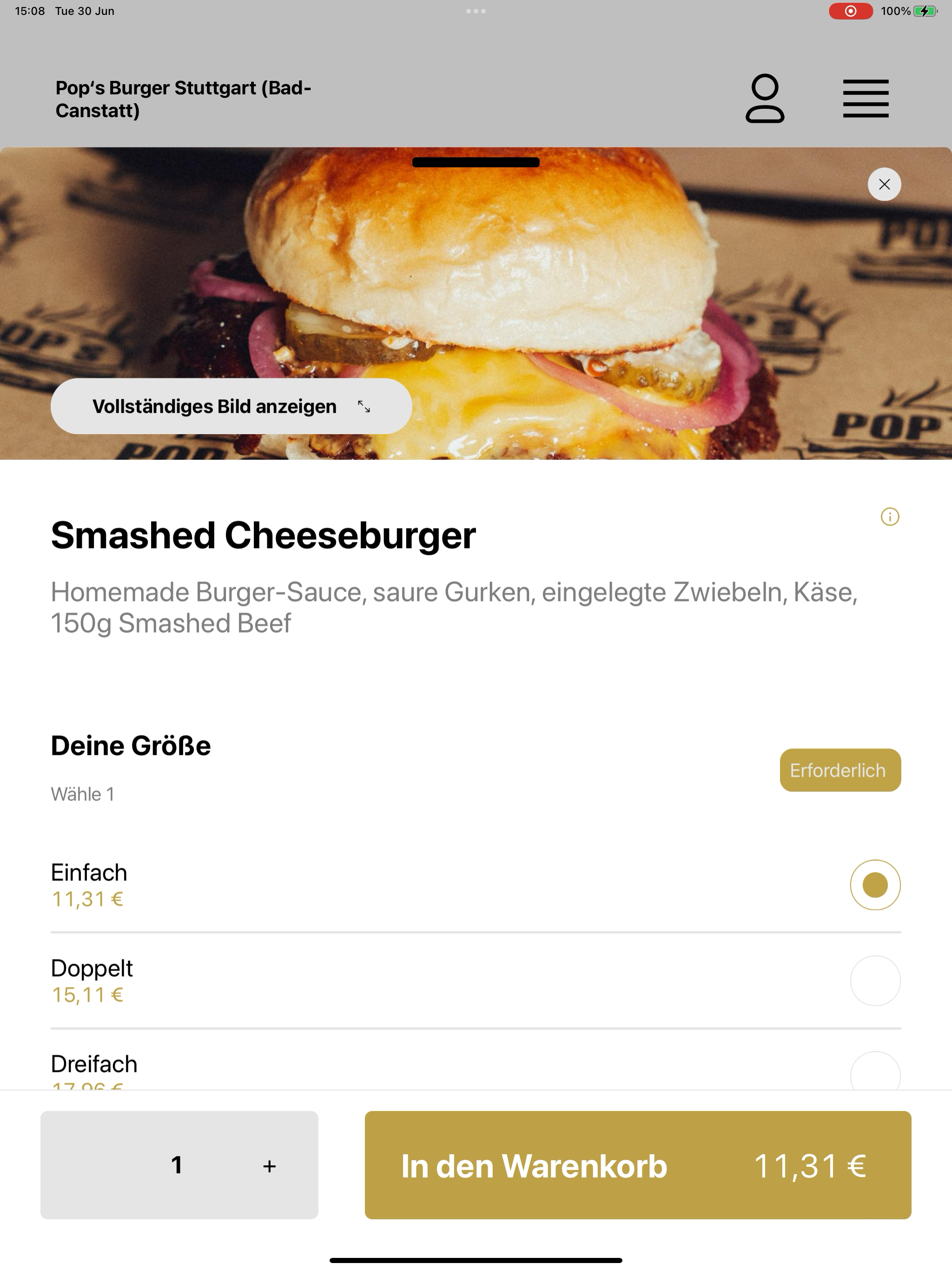 Pop's Burger Stuttgart