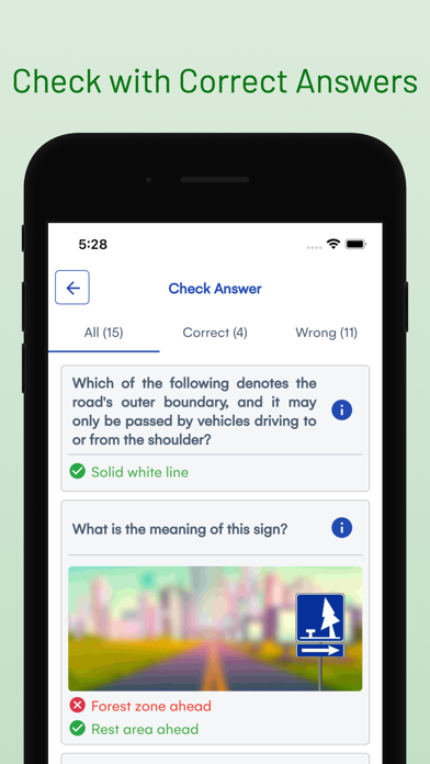 Florida DMV Driver Test Permit Screenshot