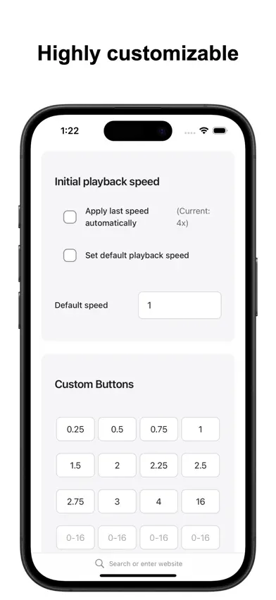 Change Video Speed for Safari screenshot 4