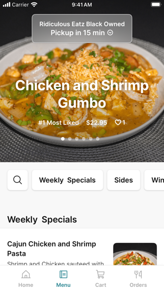 Ridiculous Eatz Black Owned iPhone screenshot 2 - Food & Drink app