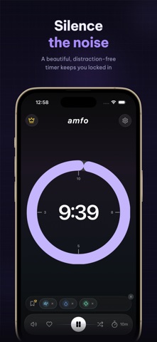 Amfo: Ambient Focus Sounds Screenshot 4 of 5