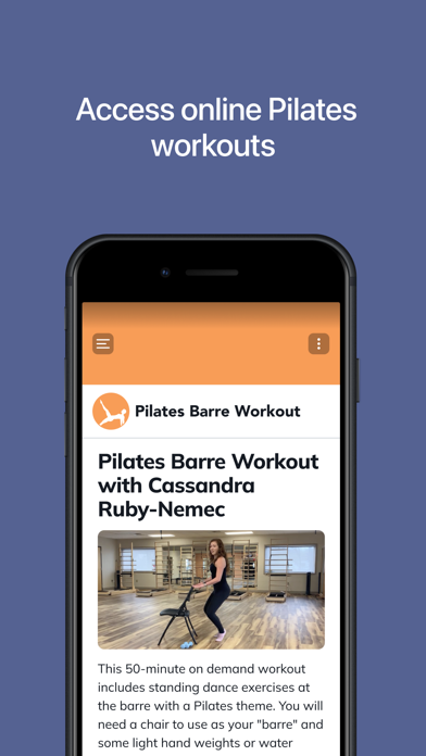 PHI Pilates Connect Screenshot