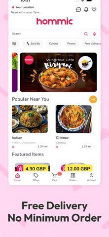 Hommic - Order Food Online screenshot