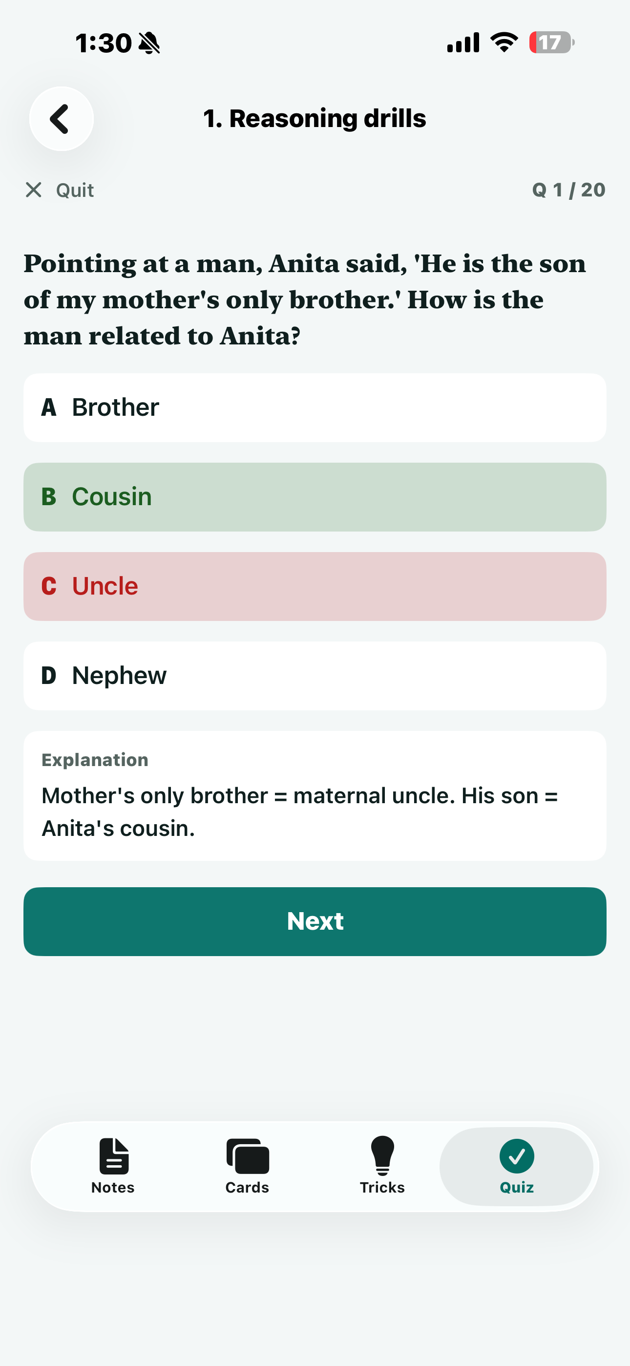 UPSC CSAT Prelims II Quiz screenshot 3