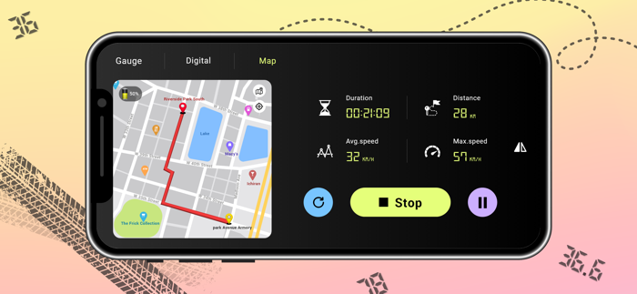 GPS Speedometer Speed Meter