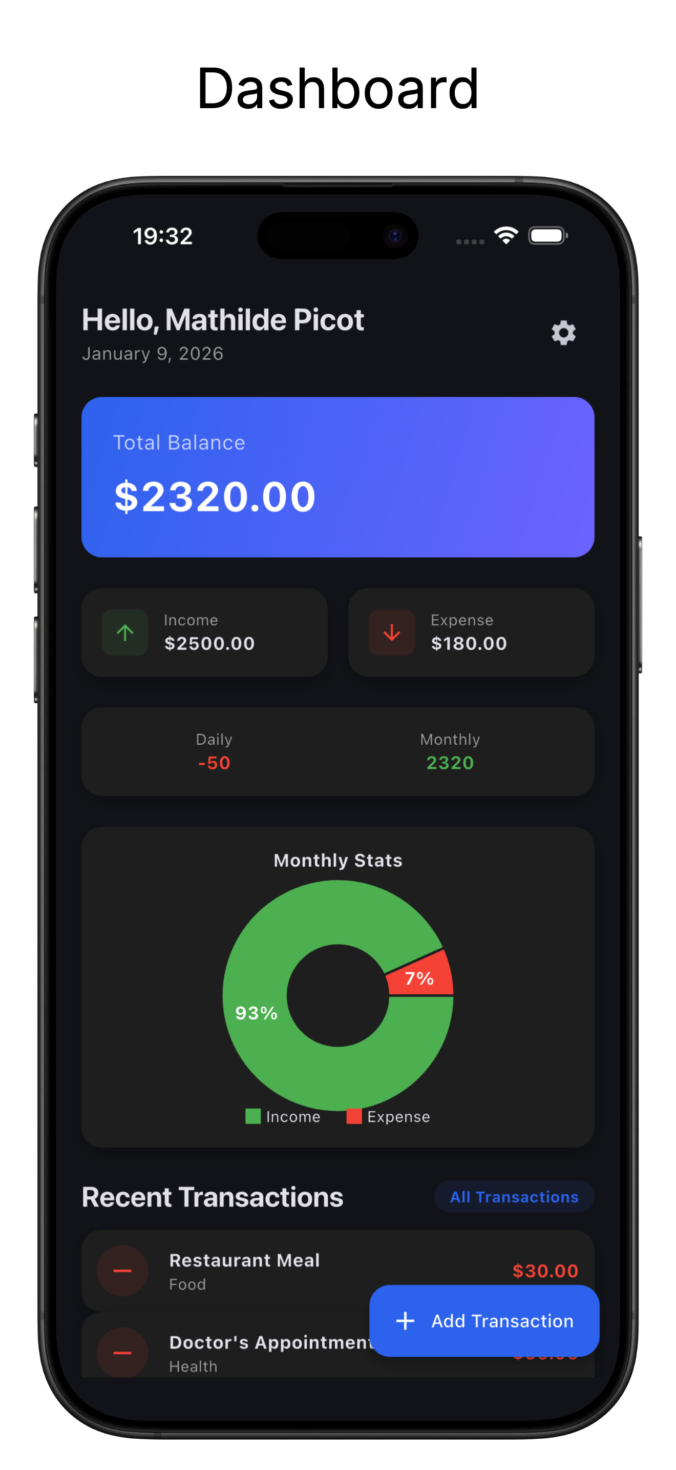 CashFlowDaily: Budget Tracker screenshot 1
