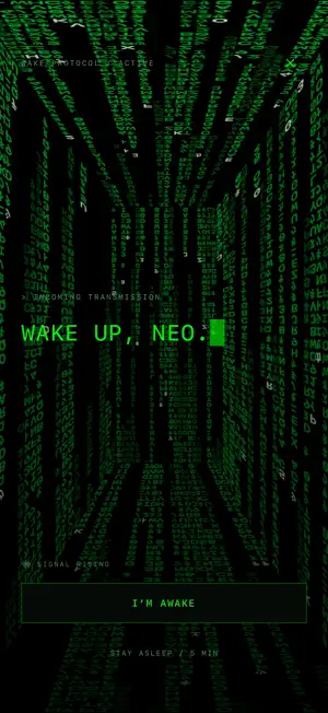 Matrix Alarm-A code rain alarm screenshot 2