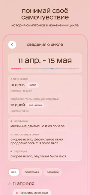 Eva Care: Цикл и беременность screenshot 2
