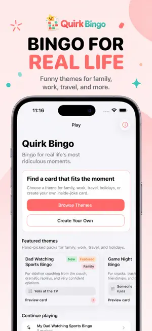 Quirk Bingo screenshot 1