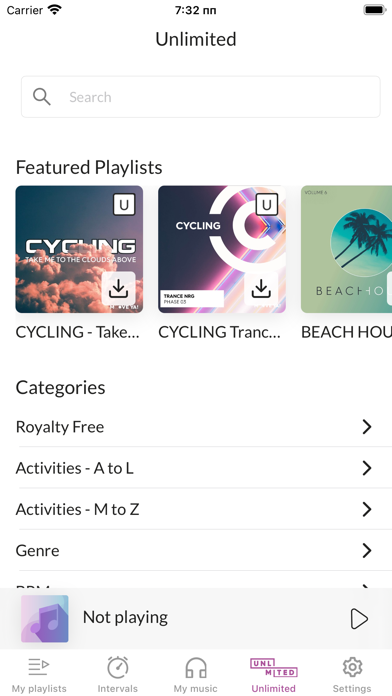 Fitness Music Plus Screenshot