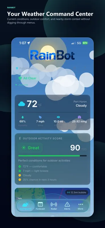 RainBot Weather screenshot 1 of 6