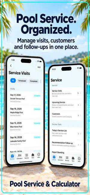 Pool Calculator & Care Log screenshot 1