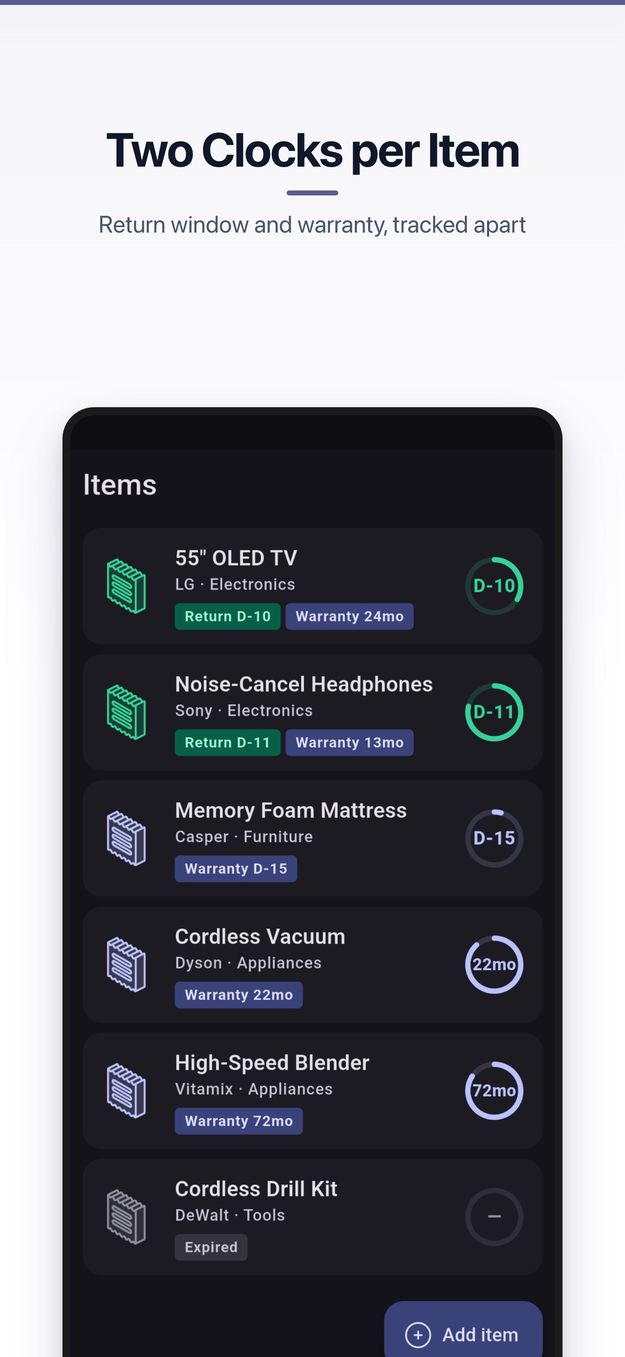 Screenshot 2 of WarrantyBell