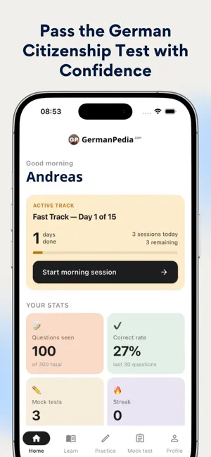 Einbürgerungstest Preparation screenshot 1