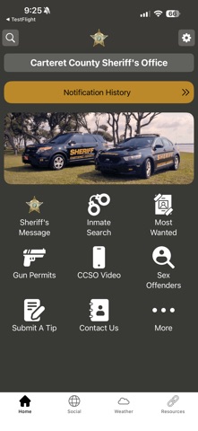 Carteret County Sheriff Screenshot 1 of 3