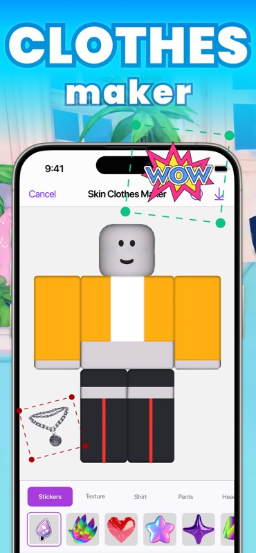 Skins & Avatars Clothes Maker screenshot 4