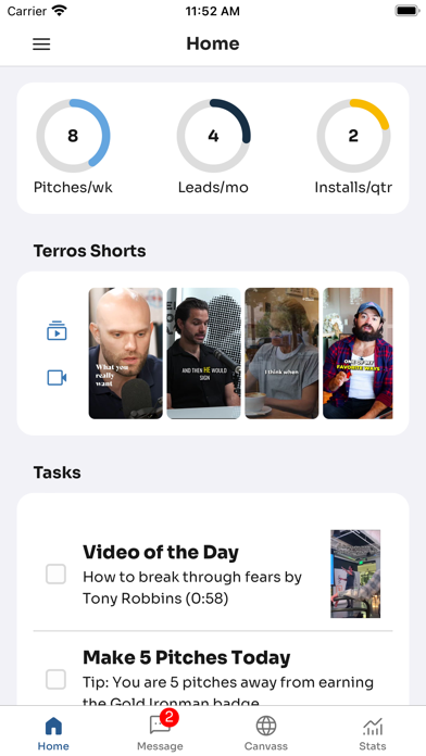 Terros Sales Screenshot