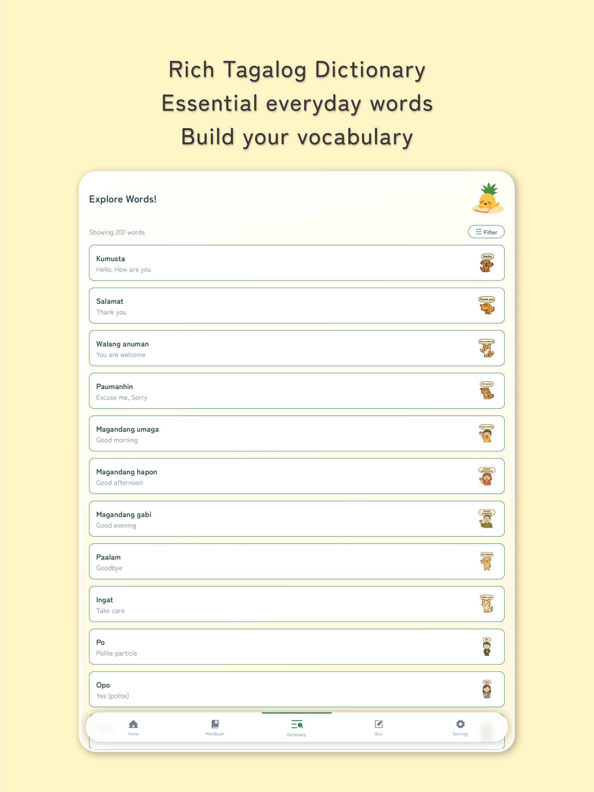 Pinya - Learn Tagalog
