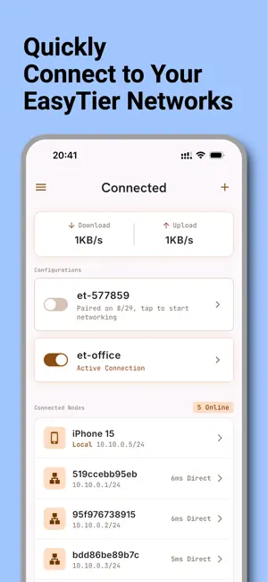 EasyTierConnect screenshot 1