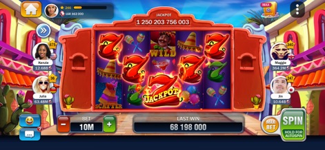 Billionaire Casino Slots 777 - Users can immerse themselves in a lively Mexican fiesta-themed slot, complete with colorful piñatas and a festive 'WILD' symbol for dynamic gameplay.