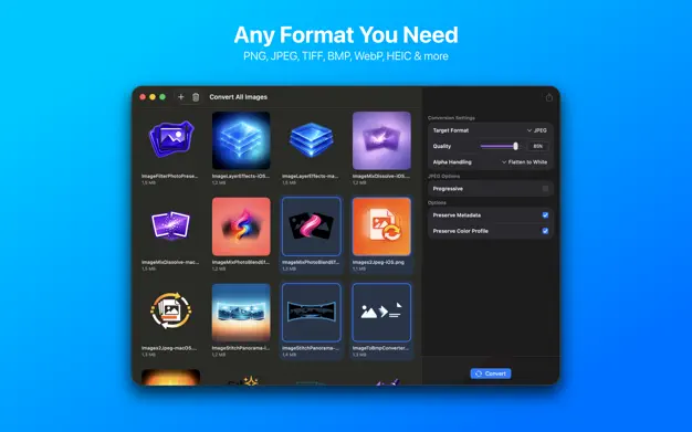 Convert All Images 全能图像格式转换器应用截图