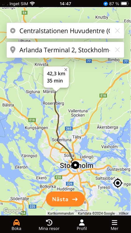 Taxibokning Sverige