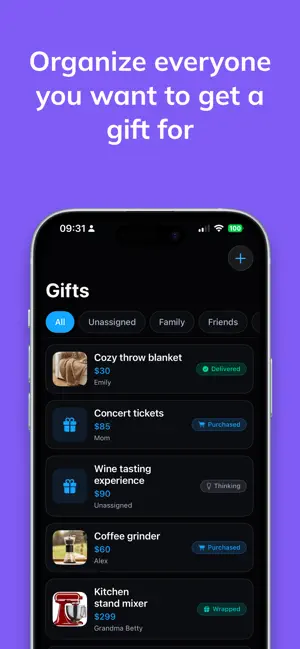 My Gift Tracker screenshot 2