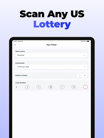Lottery Ticket Scanner‎ iPad screenshot