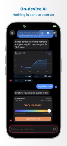 HealthData AI iPhone screenshot