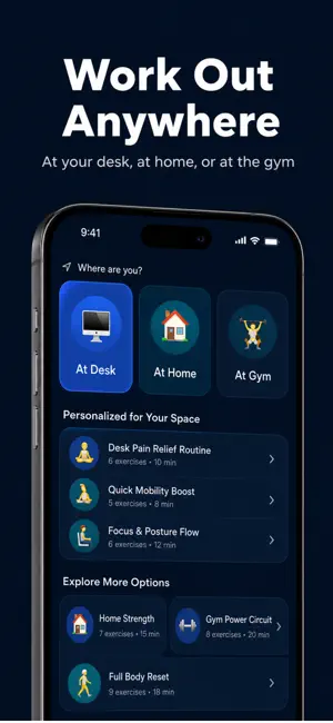 DeskFit AI screenshot 2