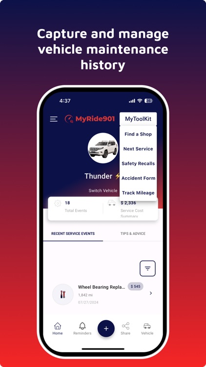 MyRide901 - Car Info Manager screenshot-4