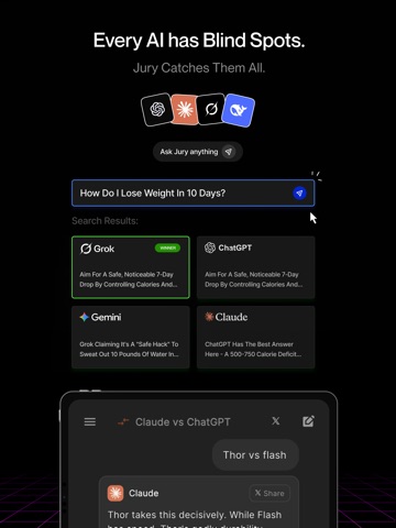 Jury — Your AI Debate Ring iPad screenshot