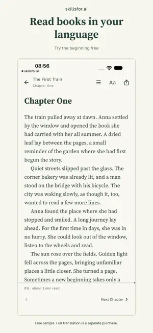 Skillsfor: Book Translator screenshot 1