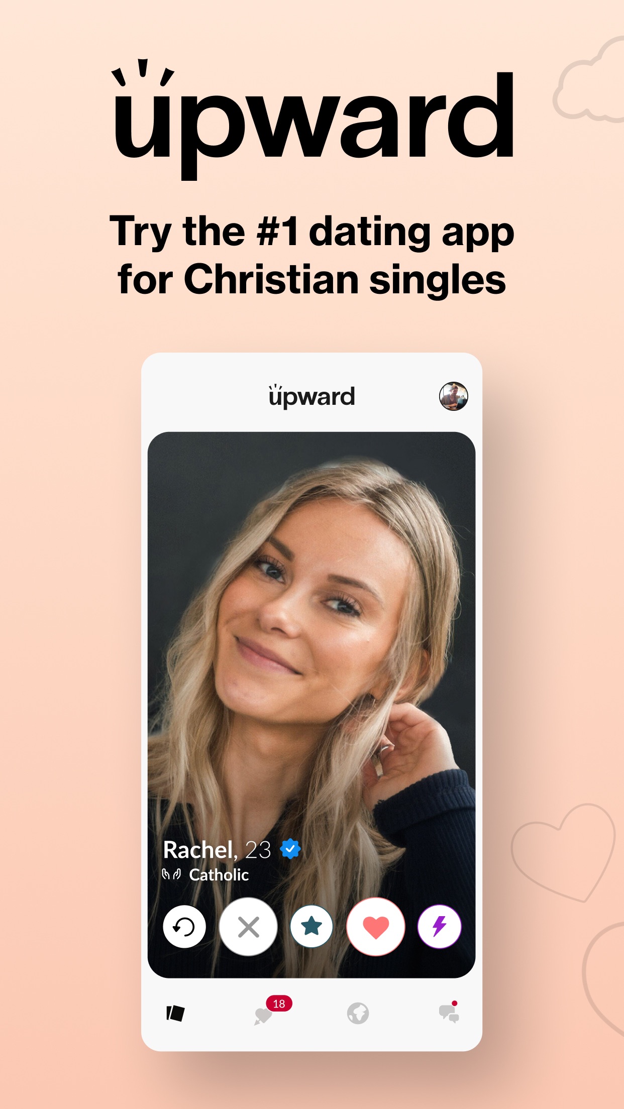 Upward: Christian Dating App screenshot 1