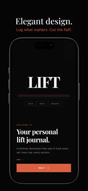 LIFT: Strength Training Log screenshot 3