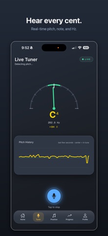Pitchbird Trainer iPhone screenshot