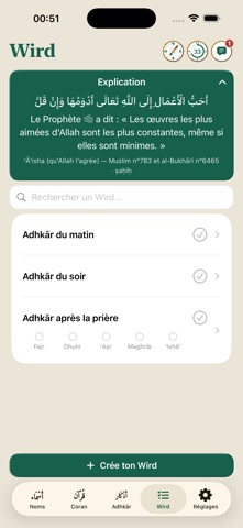 Tadhakkar — Dhikr et Coran iPhone screenshot 8