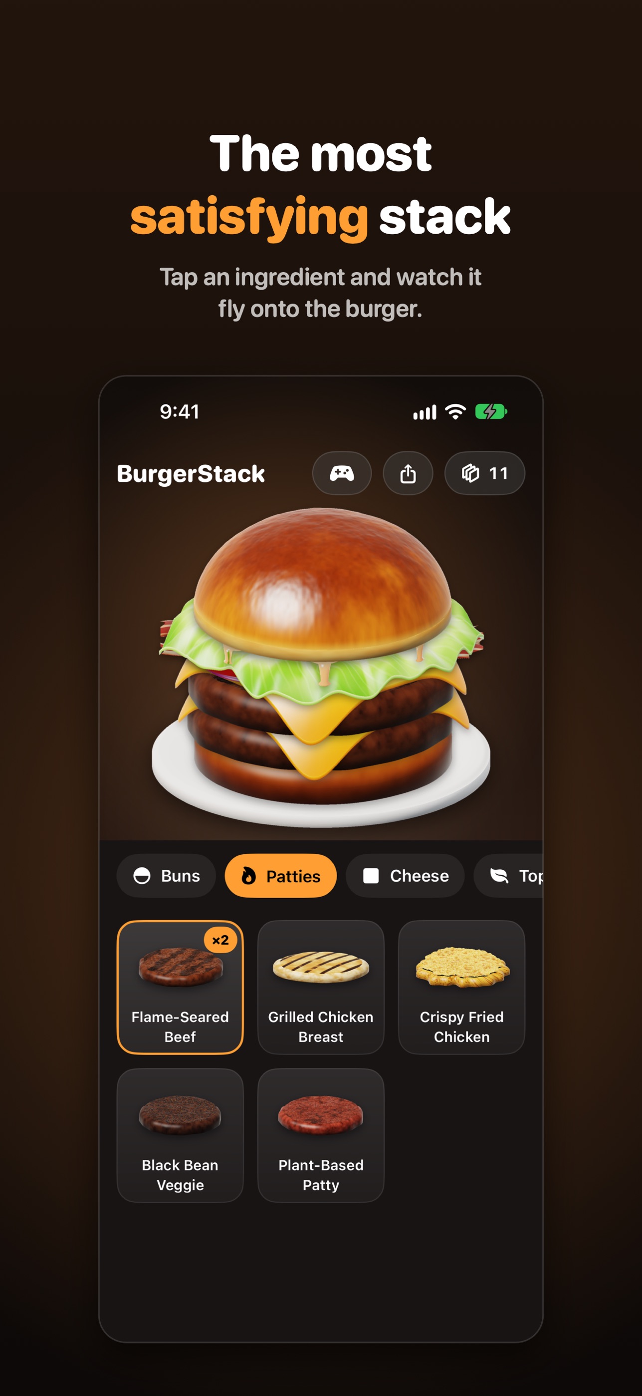 Screenshot 1 of BurgerStack: Fold & Serve