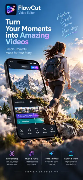 FlowCut - Video Editor & Maker screenshot 1