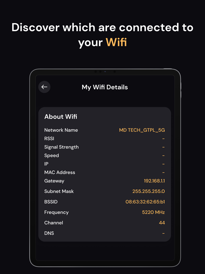 Wifi Tools  Device Info