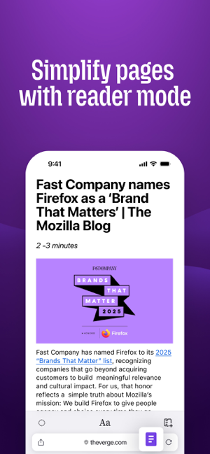 Firefox Fast & Private Browser Screenshot