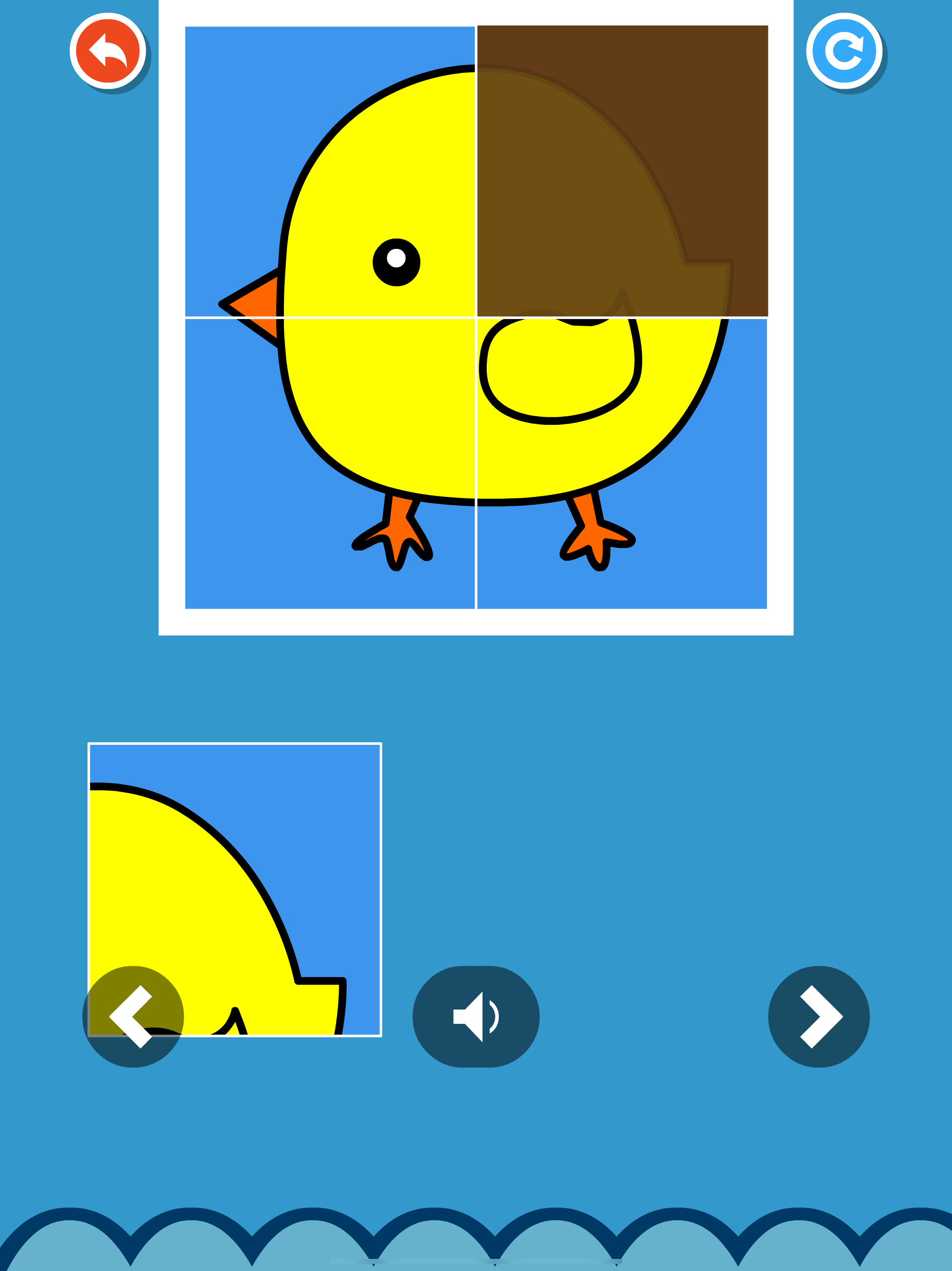 Animal puzzle Doodle Coloring
