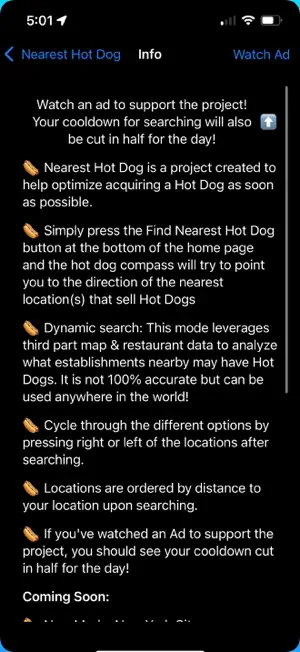 Nearest Hot Dog screenshot 4