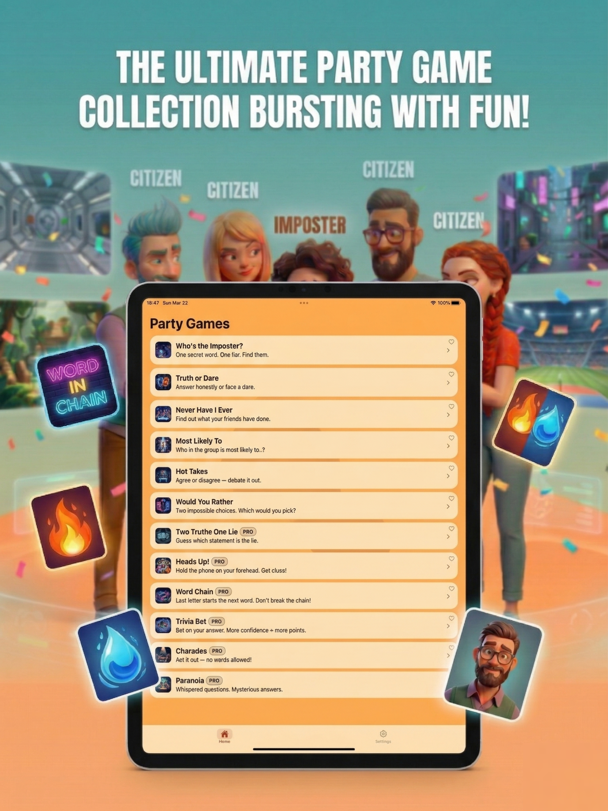 Who's Imposter? Party Games