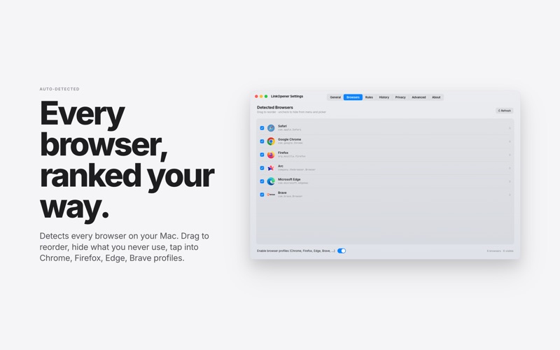 LinkOpener - Browser Picker AI screenshot