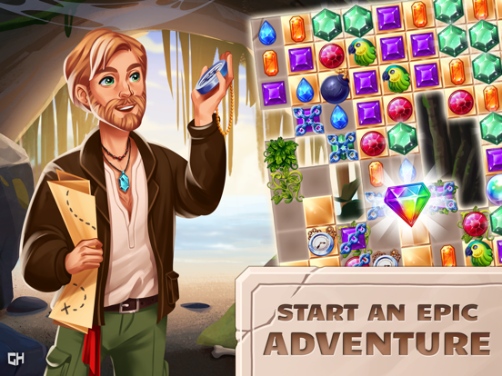 Jewel Quest - Match3 Adventure iPad screenshot 4 - Games app