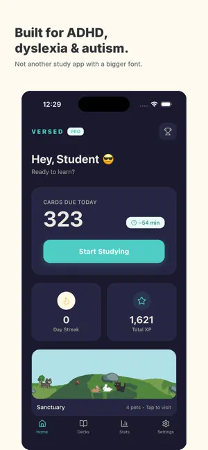 Versed Learn: ADHD Flashcards screenshot 3
