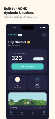 Versed Learn: ADHD Flashcards Screenshot 3 of 6