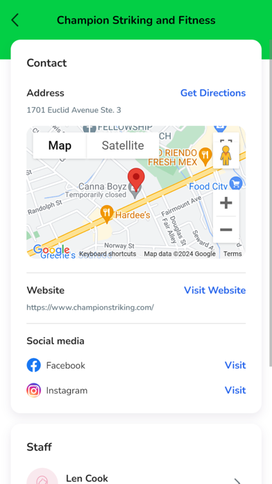 Champion Striking and Fitness Screenshot