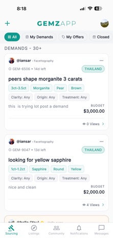 Gemzapp - Gemstone Sourcing Screenshot 1 of 4